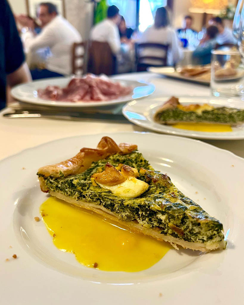 torta salata km0 al ristorante La Camilla di Concorezzo